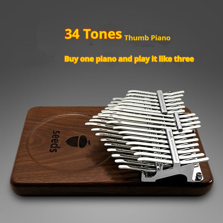 Double-layer Chromatic Kalimba - 24 and 34 keys