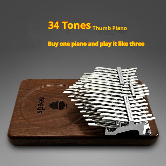 Double-layer Chromatic Kalimba - 24 and 34 keys